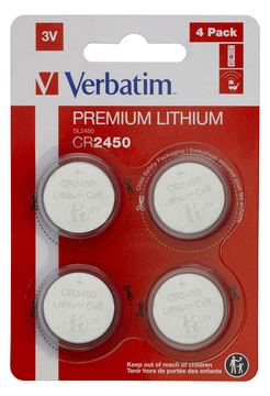 Verbatim Batterie 4 x CR2450 - Li