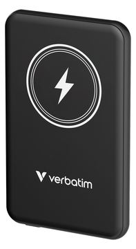 Verbatim Charge 'n' Go - Induktive Power Bank - Magnethalterung - Li-Pol - 5000 mAh - 20 Watt - 2.4 A von LumaTech