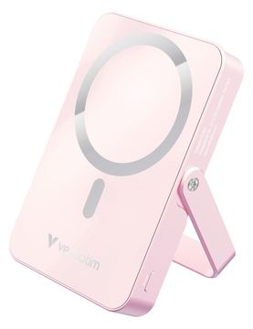 Verbatim Charge 'n' Go - Induktive Power Bank - magnetisch, mit Ständer - Li-Pol - 10000 mAh - 20 Watt - 3 A - Pink von LumaTech