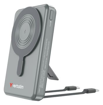 Verbatim Charge´n´Go Power Bank 2C & Display grey - 10.000 mAh von LumaTech