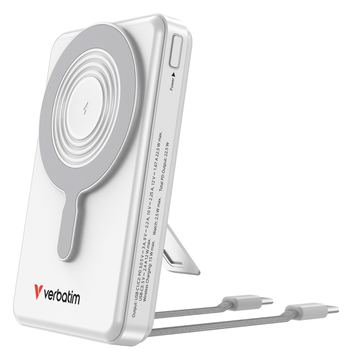 Verbatim Charge´n´Go Power Bank 2C & Display silver - 10.000 mAh von LumaTech