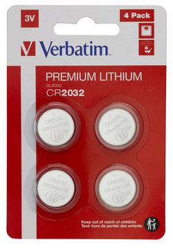Verbatim CR2032 - Einwegbatterie - CR2032 - Lithium - 3 V - 4 Stück(e) - Silber von LumaTech