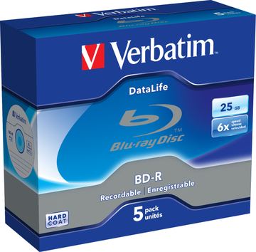 Verbatim DataLife - 5 x BD-R - 25 GB 6x - Jewel Case (Schachtel) von LumaTech