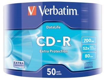 Verbatim DataLife Extra Protection - 50 x CD-R - 700 MB (80 Min) von LumaTech