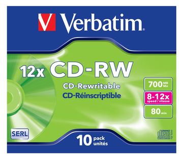 Verbatim DataLifePlus - 10 x CD-RW - 700 MB (80 Min) von LumaTech