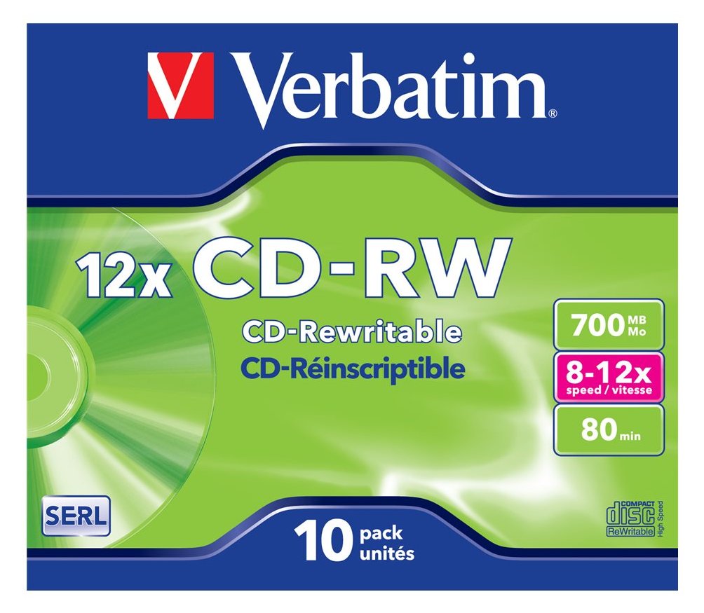 Verbatim DataLifePlus - 10 x CD-RW - 700 MB (80 Min)