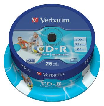 Verbatim DataLifePlus - 25 x CD-R - 700 MB 52x von LumaTech
