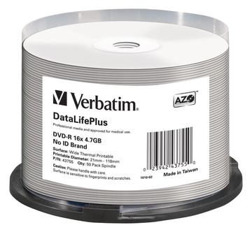 Verbatim DataLifePlus - 50 x DVD-R - 4.7 GB 16x von LumaTech