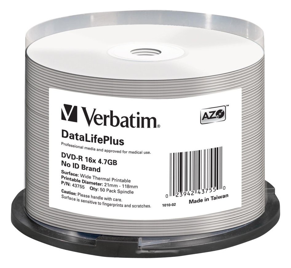Verbatim DataLifePlus - 50 x DVD-R - 4.7 GB 16x