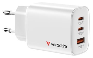 Verbatim GaN III Essentials Charger 3 Port 65W USB-A/C white von LumaTech