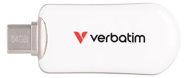 Verbatim PLECTRA USB-C FLASH DRIVE WHITE 64GB von LumaTech