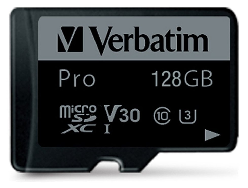 Verbatim PRO - Flash-Speicherkarte (microSDXC-an-SD-Adapter inbegriffen)