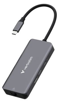 Verbatim USB-C Essentials Multiport Hub with RJ45 - Hub - 5 Gbps von LumaTech