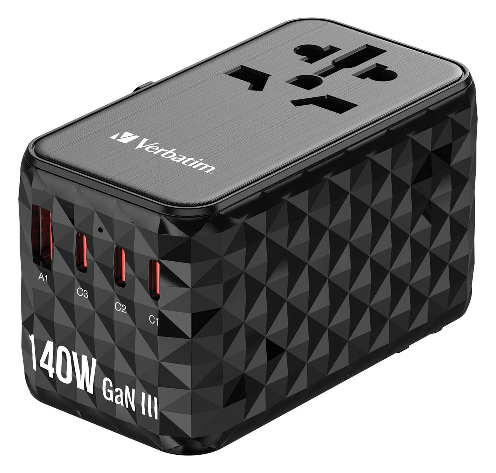 Verbatim UTA-10 - Netzteil - GaN III, Universal - 140 Watt - 10 A - Apple Fast Charge, Fast Charge, PD 3.0, QC 3.0