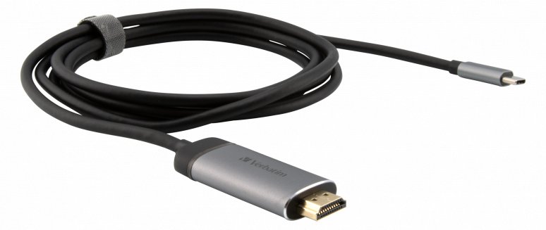 Verbatim Video- / Audiokabel - 24 pin USB-C männlich zu HDMI männlich