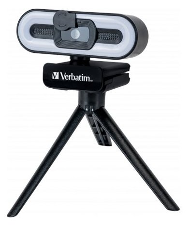 Verbatim Webcam mit Mikro+Licht AWC-02 Full HD 1080p Autof retail