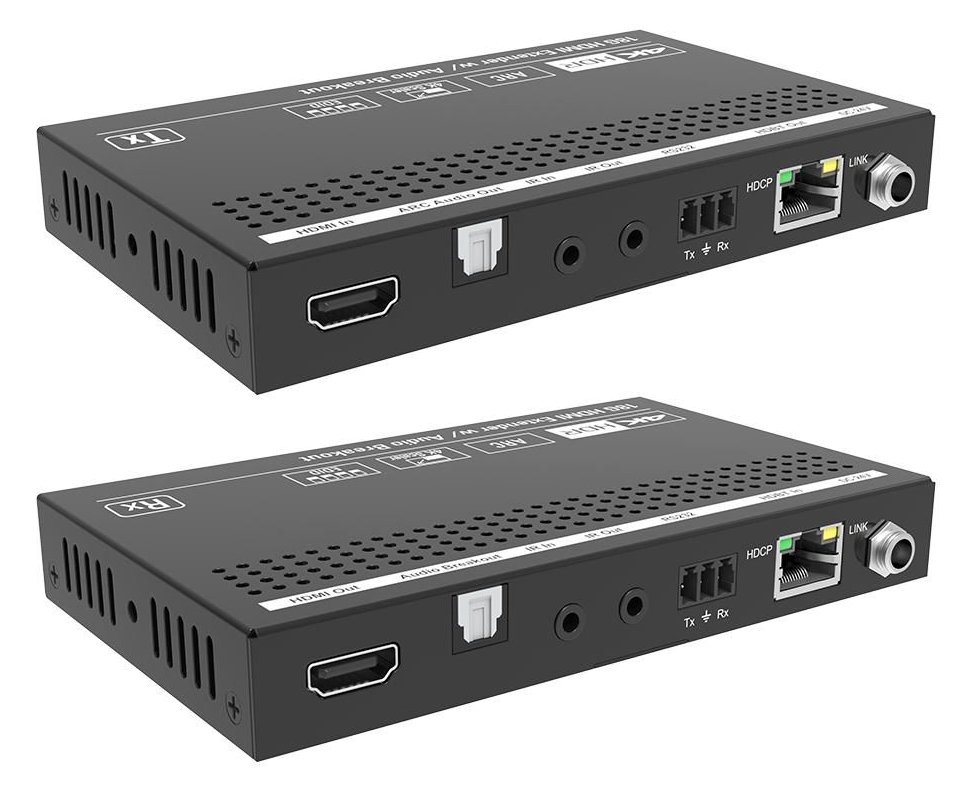 VivoLink HDBaseT Extender kit 70m/w Audio Breakout - 18 Gbps