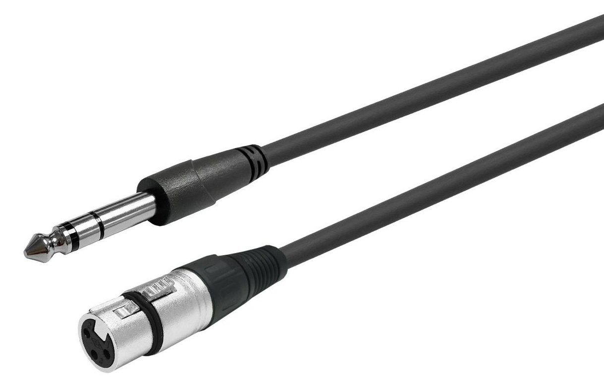 VivoLink PROAUDXLRFJACKS1 - XLR - Weiblich - 6.35mm - Männlich - 1 m - Schwarz von LumaTech