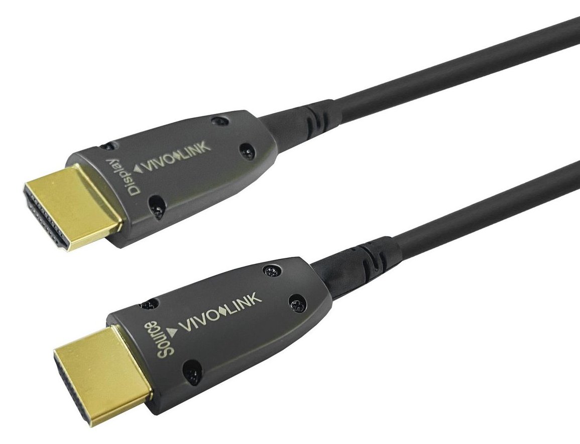 VivoLink PROHDMIOP30AM - 30 m - HDMI Typ A (Standard) - HDMI Typ A (Standard) - 4096 x 2160 Pixel - 3D - Schwarz