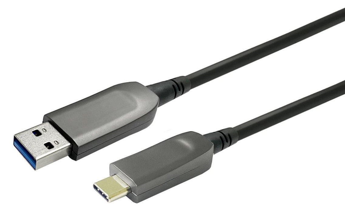 VivoLink PROUSBCAMMOP15 - 15 m - USB C - USB A - USB 3.2 Gen 1 (3.1 Gen 1) - 5 Gbit/s - Schwarz