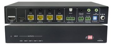 VivoLink VLHDBSP1X4V2 - HDMI - 4x RJ-45 - 1 x HDMI - 3840 x 2160 Pixel - Schwarz - Metall von LumaTech