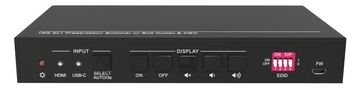 VivoLink VLHUB121-MME - HDMI - USB Typ-C - Metall - Schwarz - 60 fps - 2160p von LumaTech