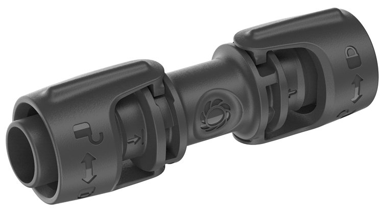 Gardena 13203-20 - Rohrverbindung - Tropfbewässerungssystem - Kunststoff - Schwarz - 13 mm - 1 Stück(e) von LumaTech