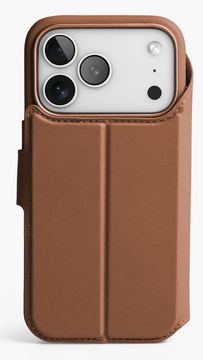 Vonmählen Vegan Leather Folio iPhone 17 Pro Brown von LumaTech