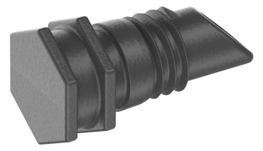 Gardena 13215-20 - Rohrenden-Stecker - Tropfbewässerungssystem - Kunststoff - Schwarz - 4.6 mm - 76,2 / 16 mm