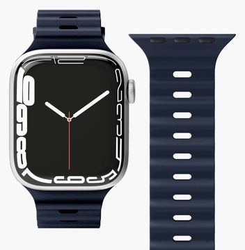 Vonmählen Wave Band - Band - Smartwatch - Blau - Apple - Apple Watch 38 mm | 40 mm | 41 mm - Silikon von LumaTech