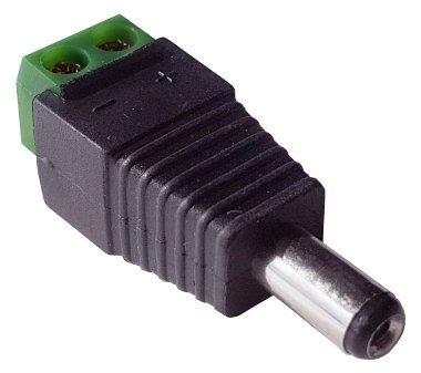 WANTEC 5830 - Gerade - Männlich - Schwarz - Grün - 2,5 mm - 5,5 mm - 1 Stück(e)