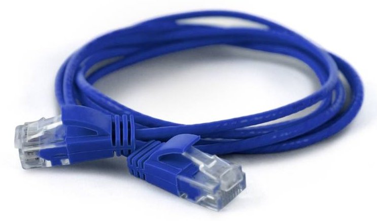 WANTEC 7242 - 0,5 m - Cat6a - U/UTP (UTP) - RJ-45 - RJ-45 - Blau
