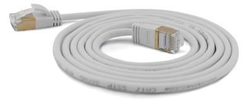 WANTEC Extra dünnes CAT7 SSTP Patchkabel - 0,1 m - Cat7 - S/FTP (S-STP) - RJ-45 - RJ-45 - Grau von LumaTech