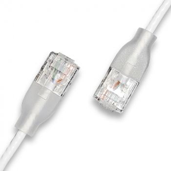 WANTEC Patchkabel UTP CAT6a eGlow d weiß - Netzwerk - CAT 6a von LumaTech
