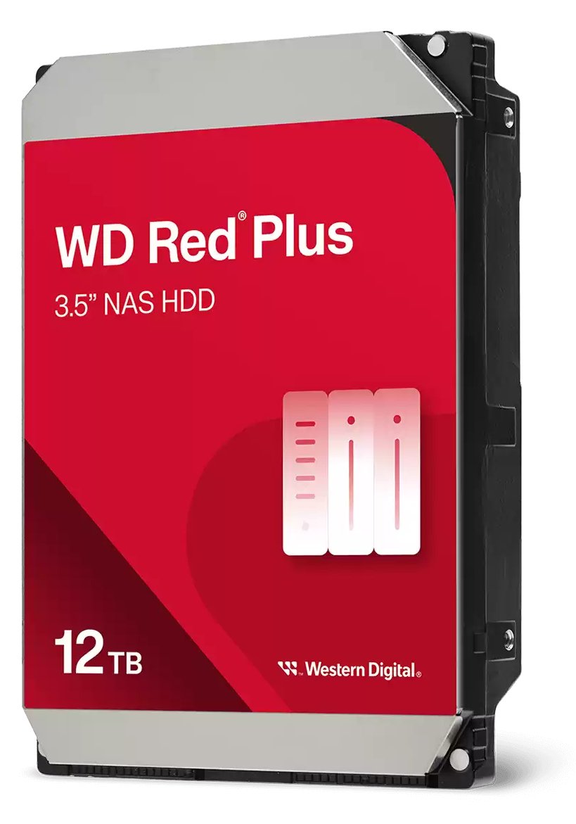 WD Red Plus WD120EFGX - Festplatte - 12 TB - intern - 3.5 (8.9 cm)