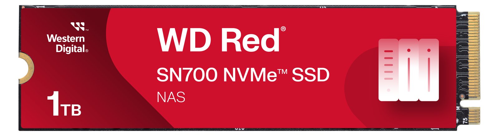 WD Red SN700 WDS100T1R0C-68BDK0 - SSD - 1 TB - intern - M.2 2280 - PCIe 3.0 x4 (NVMe)