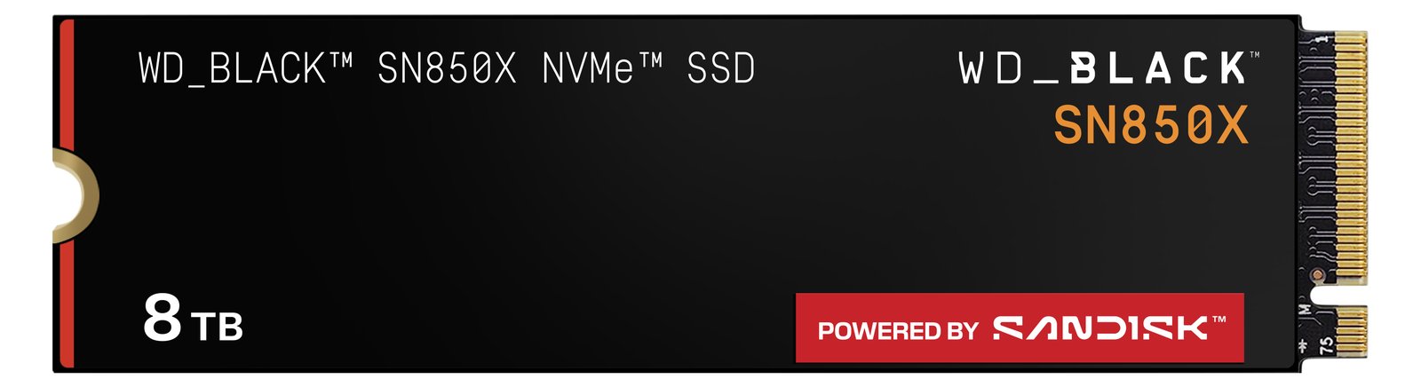 WD WD_BLACK SN850X WDS800T2X0E-00CDD0 - SSD - verschl?sselt - 8 TB - intern - M.2 2280 - PCIe 4.0 x4 (NVMe)