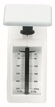 WEDO 249 862000 - Mechanische Küchenwaage - 0,25 kg - 2 g - Weiß - Arbeitsfläche - 104 mm von LumaTech