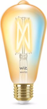 WIZCONNECTED WiZ Filament-Lampe Bernstein 50 W ST64 E27 - Intelligentes Leuchtmittel - WLAN - Gold - E27 - ST64 - Multi von LumaTech