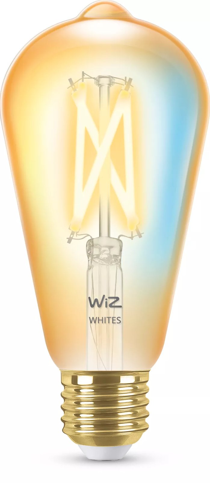 WIZCONNECTED WiZ Filament-Lampe Bernstein 50 W ST64 E27 - Intelligentes Leuchtmittel - WLAN - Gold - E27 - ST64 - Multi