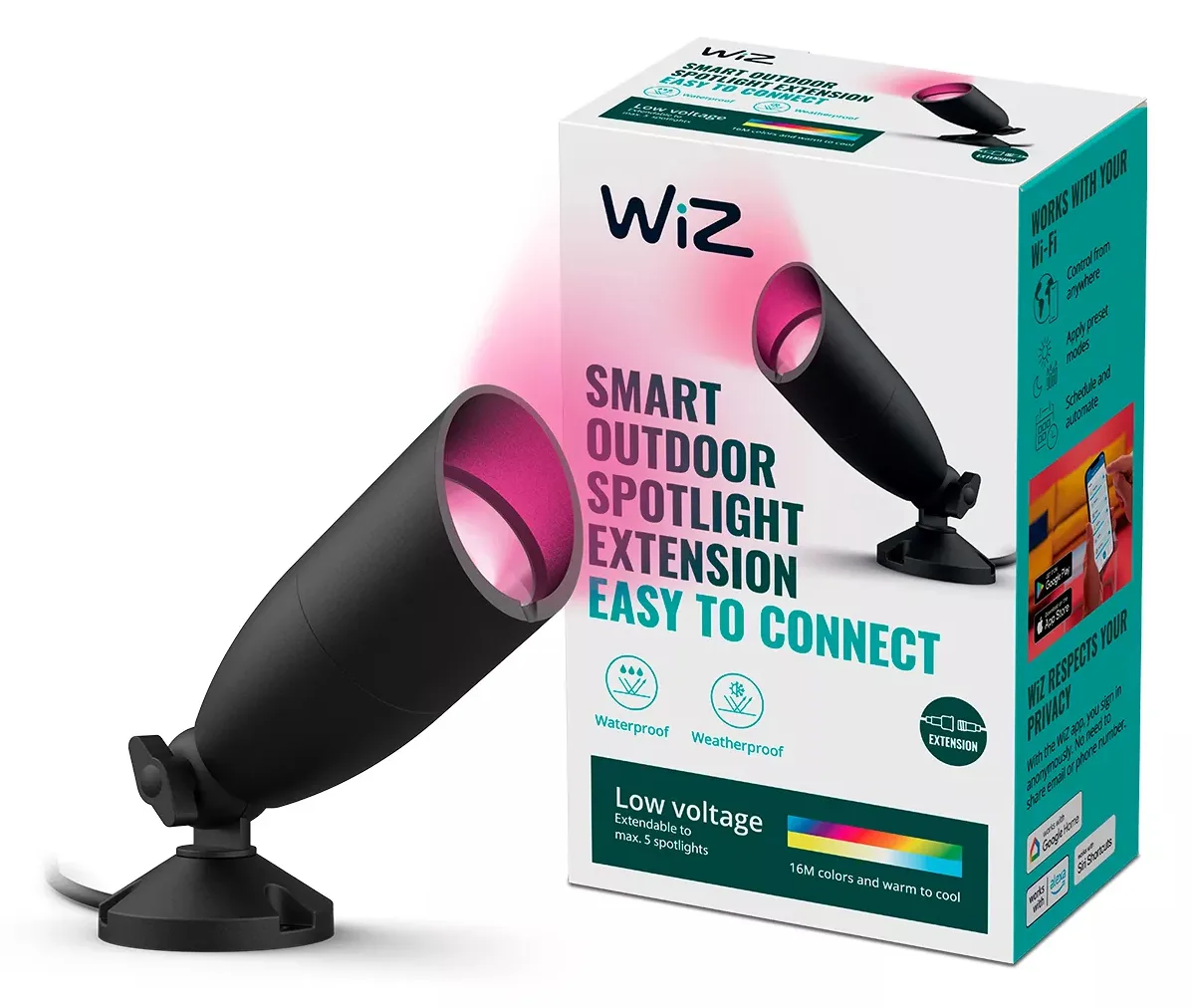 WIZCONNECTED WiZ Ground Spot Extension/Spotlight lm Einzelpack sw, Ansicht 2