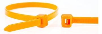 WKK Kunststoffkabelbinder Orange 100 St. von LumaTech