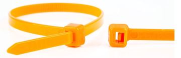WKK Kunststoffkabelbinder Orange 100 St. von LumaTech