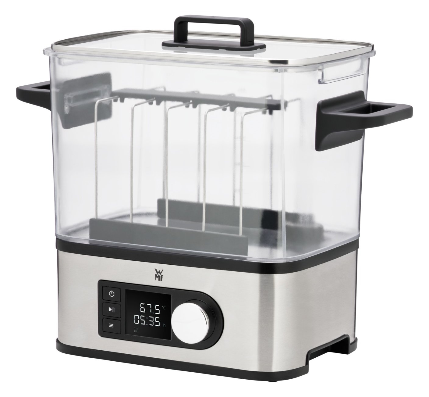WMF Lono 0415360011 - Sous-Vide-Wasserofen - Edelstahl - Knopf - LCD - CE - 35 °C