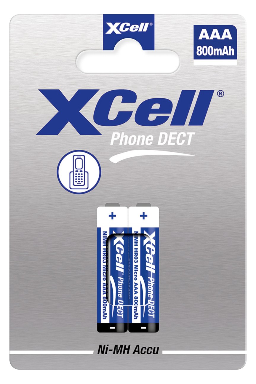 XCell Akku Dect Phone X800 Micro AAA 2St. - Akku - Micro (AAA)