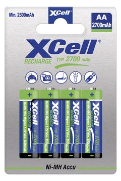 XCell Akku X2700 B4 Ni-MH Mignon AA 4St. - Akku - Mignon (AA) von LumaTech