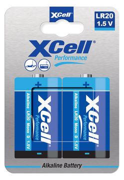 XCell Batterie Performance Alkaline LR20 Mono D 2St. - Batterie - Mono (D) von LumaTech