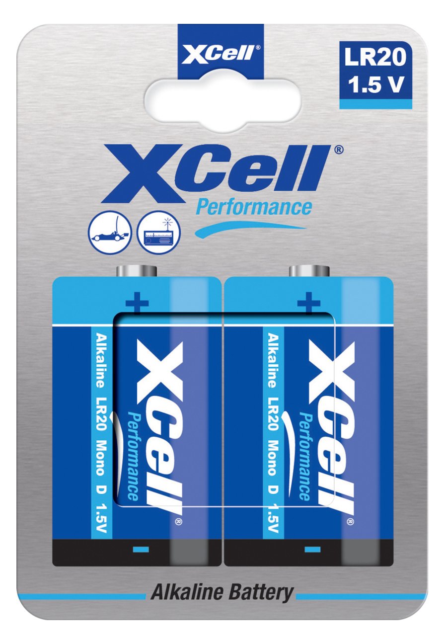 XCell Batterie Performance Alkaline LR20 Mono D 2St. - Batterie - Mono (D)
