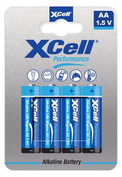 XCell Batterie Performance Alkaline LR6 Mignon AA 4St. - Batterie - Mignon (AA) von LumaTech