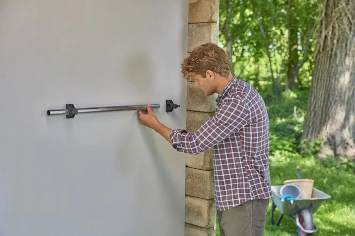 Gardena 3509-20 - Wand-montiert - 4 Haken - Schwarz - Silber - Kunststoff - Gummi - Stahl, Ansicht 2